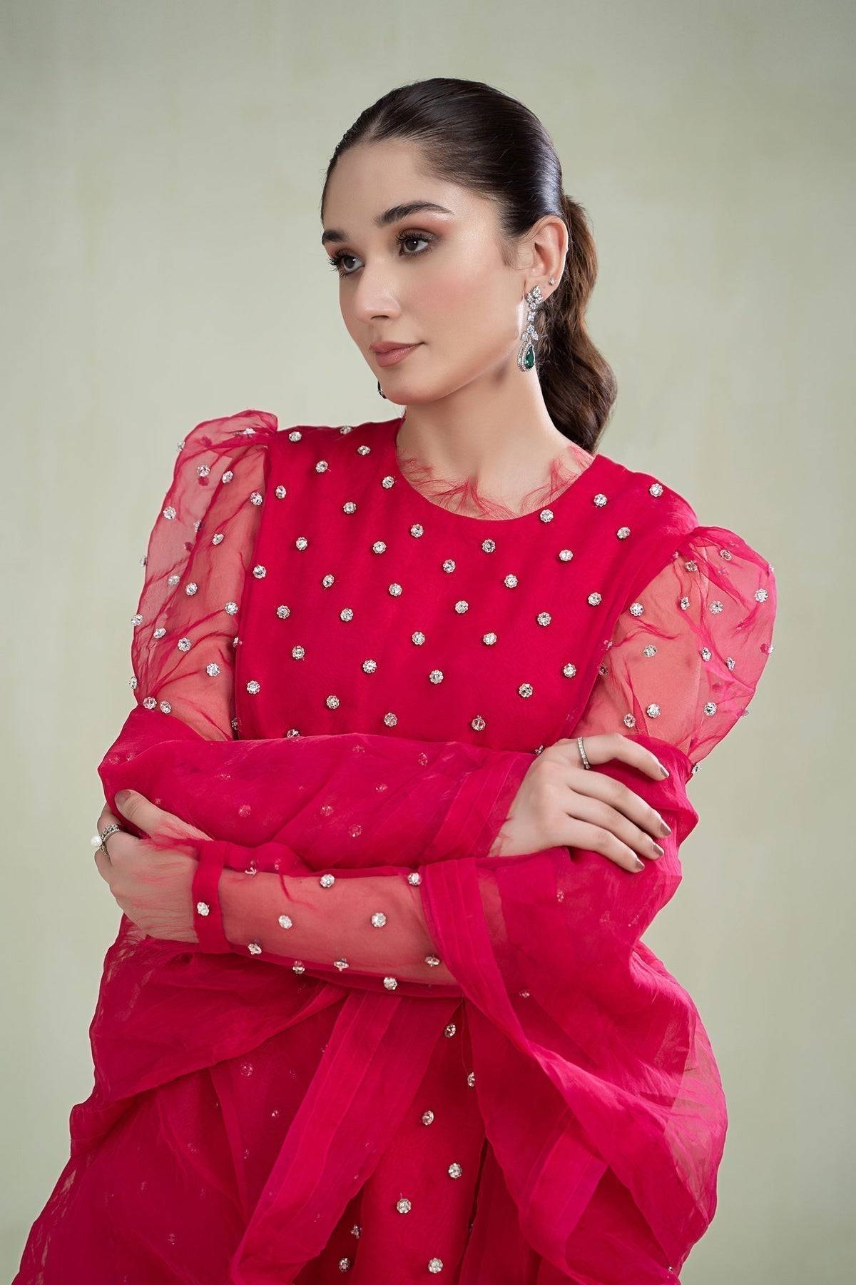 Maria B | Formal Wears | SF-PFW23-06 - Pakistani Designer Dress - by Maria B | Type: Formal - 100% Original at Saira Sultan