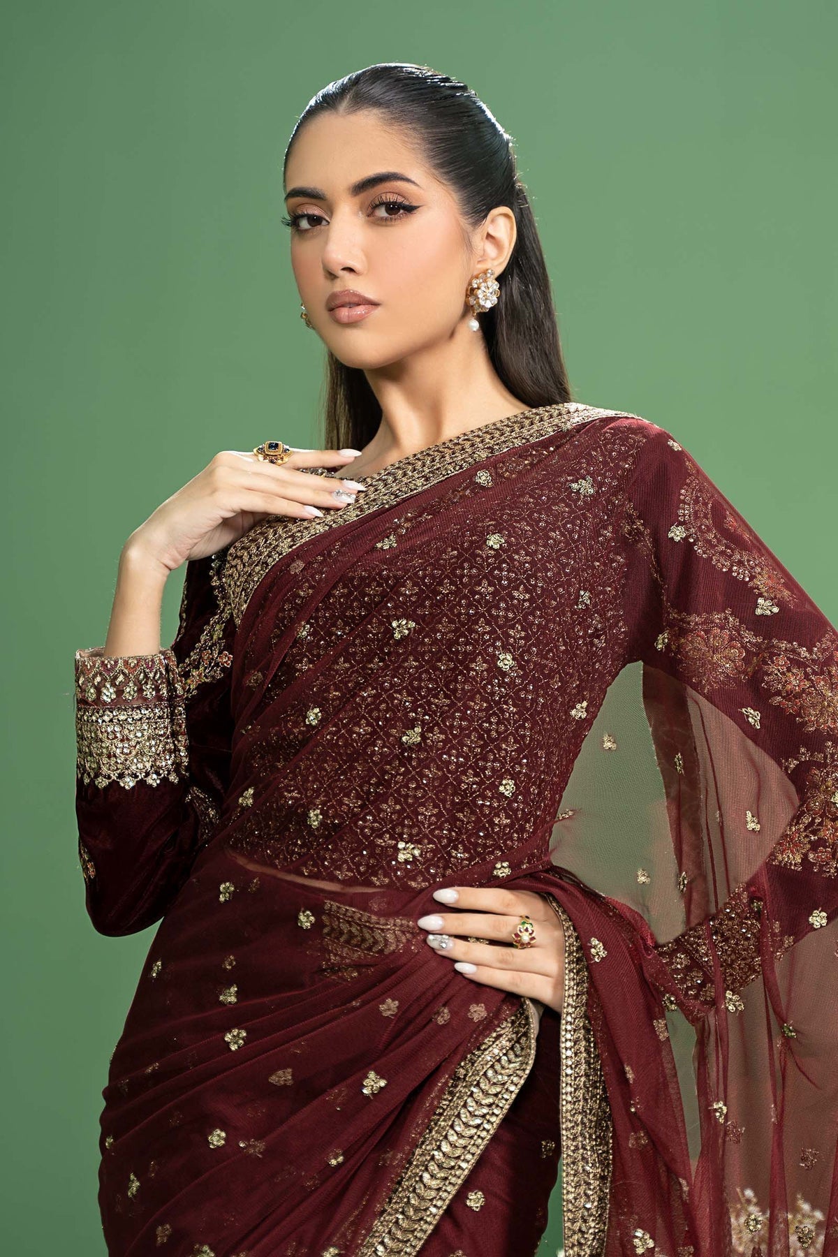 Maria b | Formal Wears | SF-W24-11 - Pakistani Designer Dress - by Maria B | Type: Formal - 100% Original at Saira Sultan
