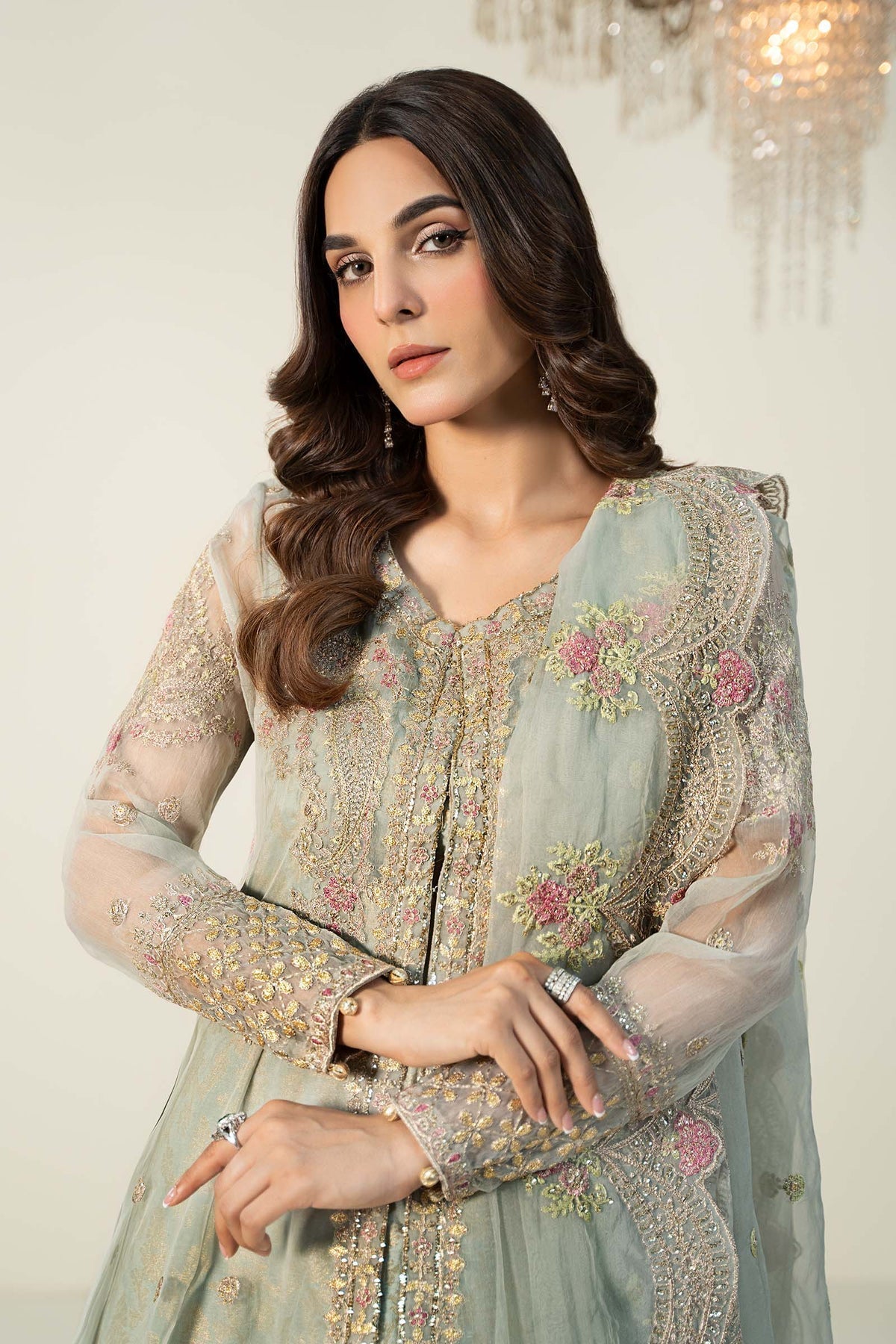 Maria B | Formal Wears | SF-W24-01 - Pakistani Designer Dress - by Maria B | Type: Formal - 100% Original at Saira Sultan