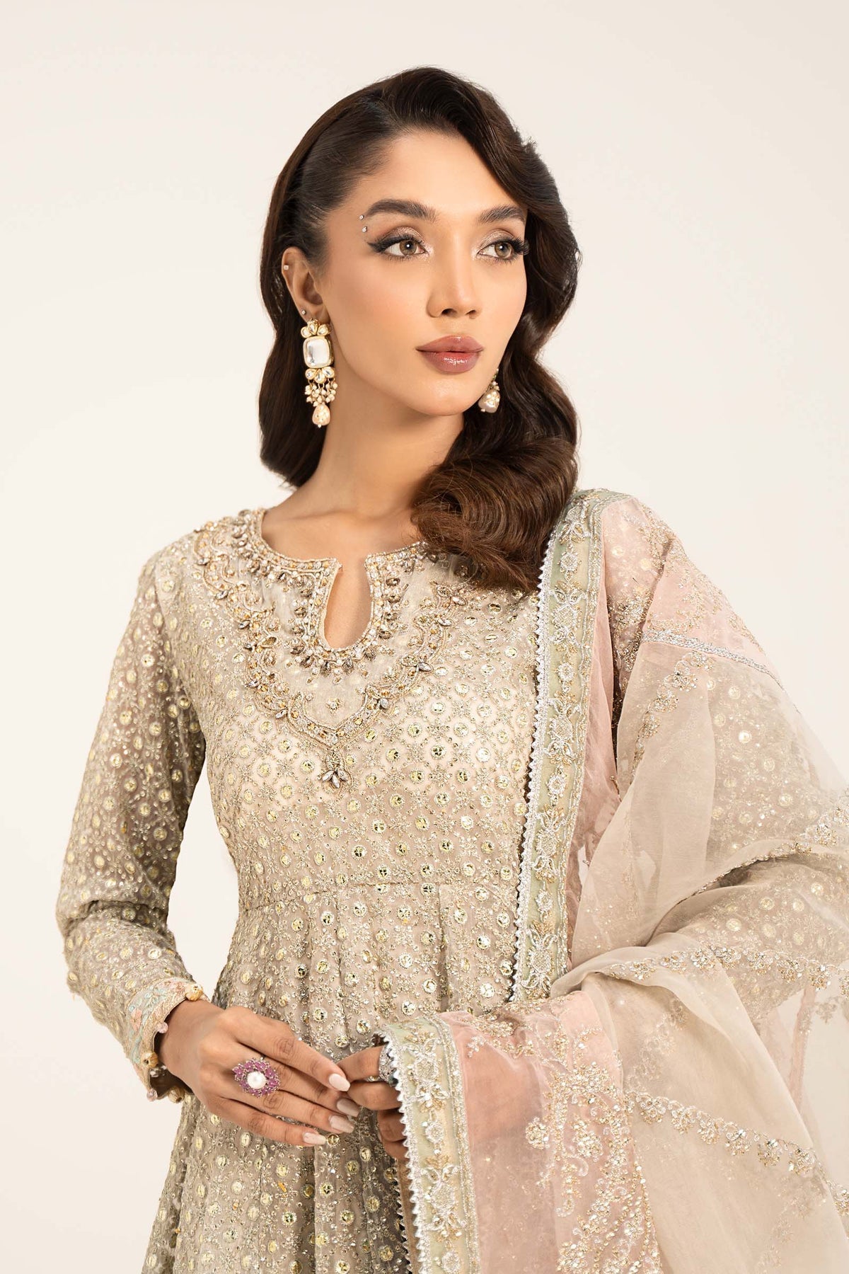 Maria b | Formal Wears | SF-W24-07 - Pakistani Designer Dress - by Maria B | Type: Formal - 100% Original at Saira Sultan