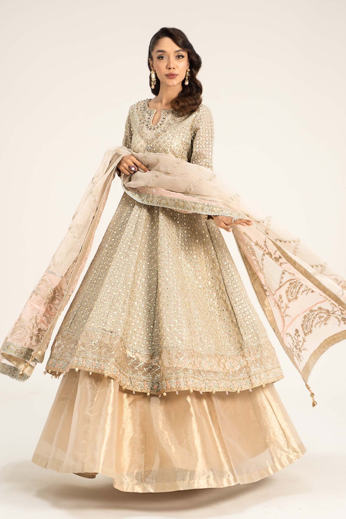 Maria b | Formal Wears | SF-W24-07 - Pakistani Designer Dress - by Maria B | Type: Formal - 100% Original at Saira Sultan