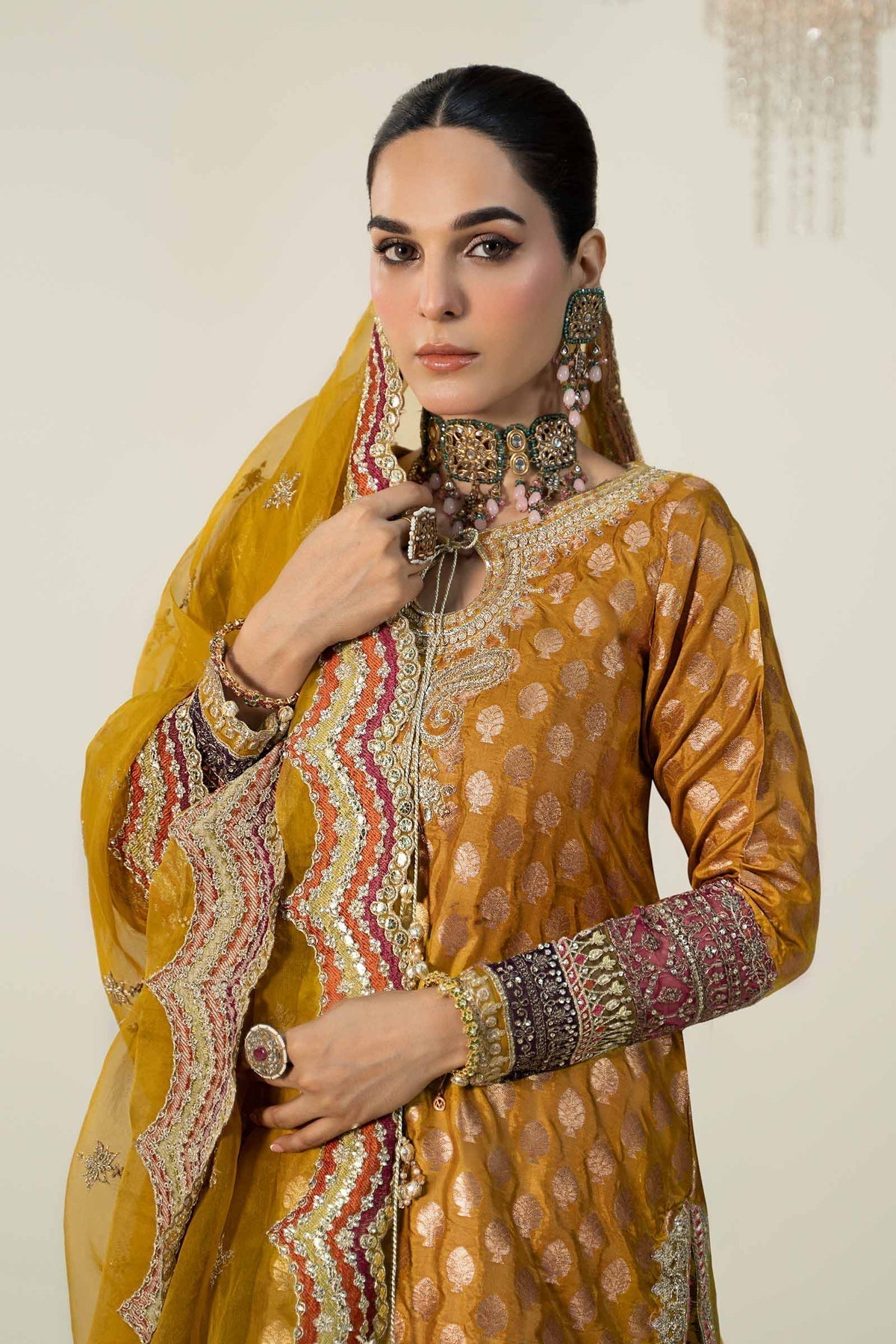 Maria B | Formal Wears | SF-W24-08 - Pakistani Designer Dress - by Maria B | Type: Formal - 100% Original at Saira Sultan