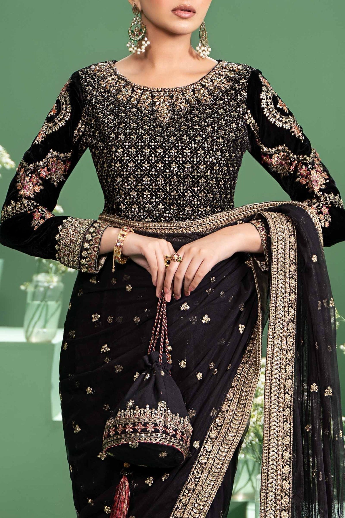 Maria b | Formal Wears | SF-W24-11 - Pakistani Designer Dress - by Maria B | Type: Formal - 100% Original at Saira Sultan