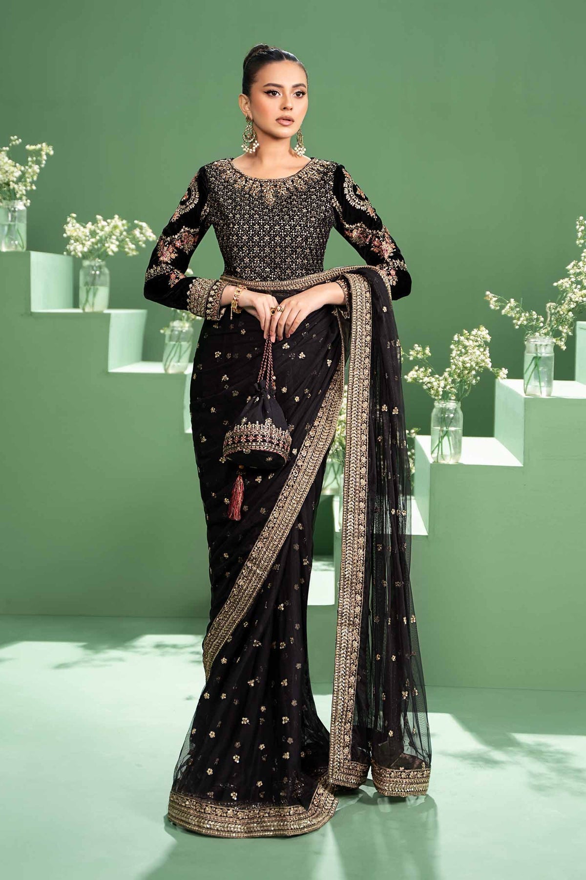 Maria b | Formal Wears | SF-W24-11 - Pakistani Designer Dress - by Maria B | Type: Formal - 100% Original at Saira Sultan