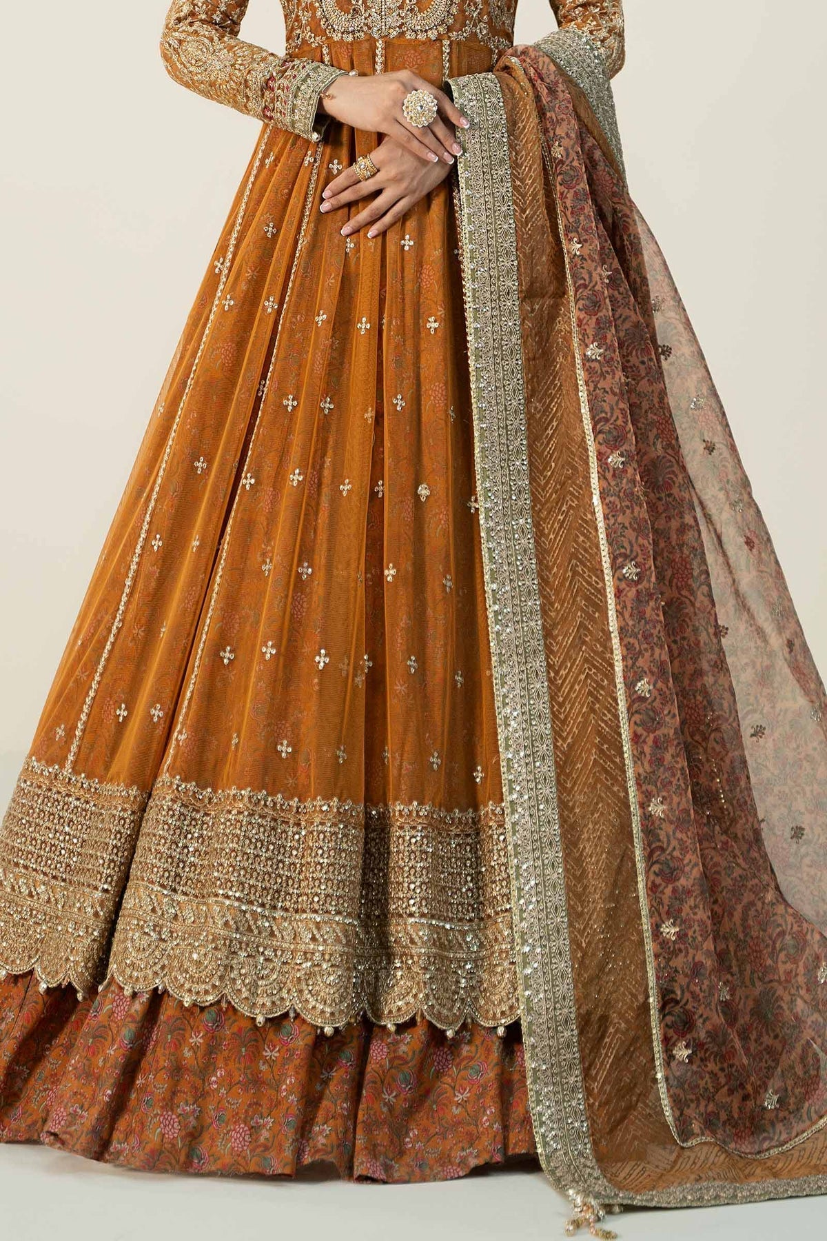 Maria B | Formal Wears | SF-W24-13 - Pakistani Designer Dress - by Maria B | Type: Formal - 100% Original at Saira Sultan