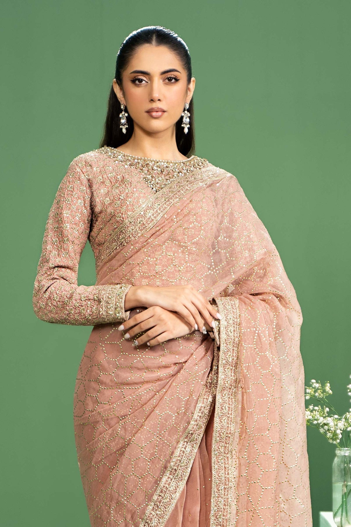 Maria b | Formal Wears | SF-W24-15 - Pakistani Designer Dress - by Maria B | Type: Formal - 100% Original at Saira Sultan