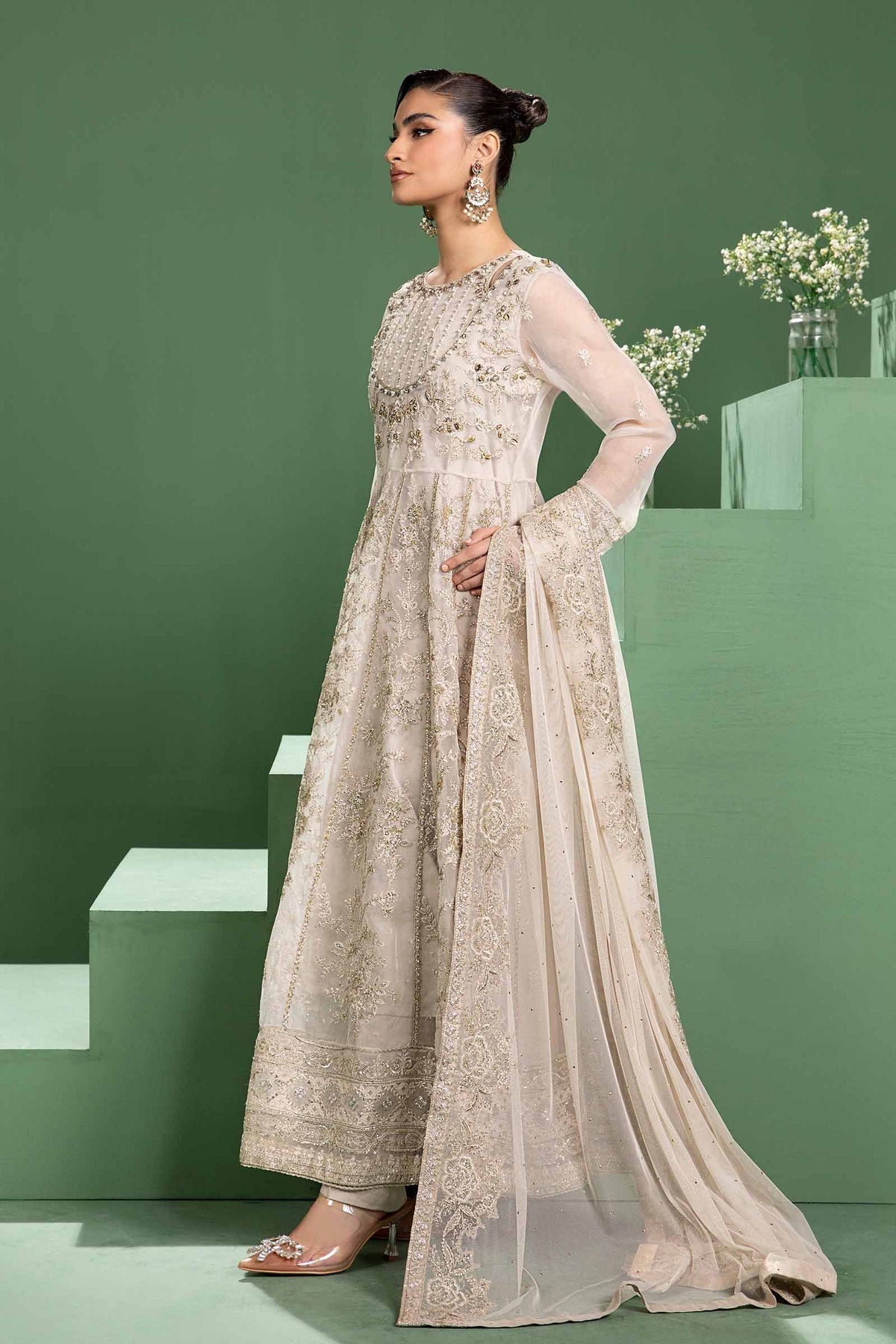 Maria b | Formal Wears | SF-W24-16 - Pakistani Designer Dress - by Maria B | Type: Formal - 100% Original at Saira Sultan