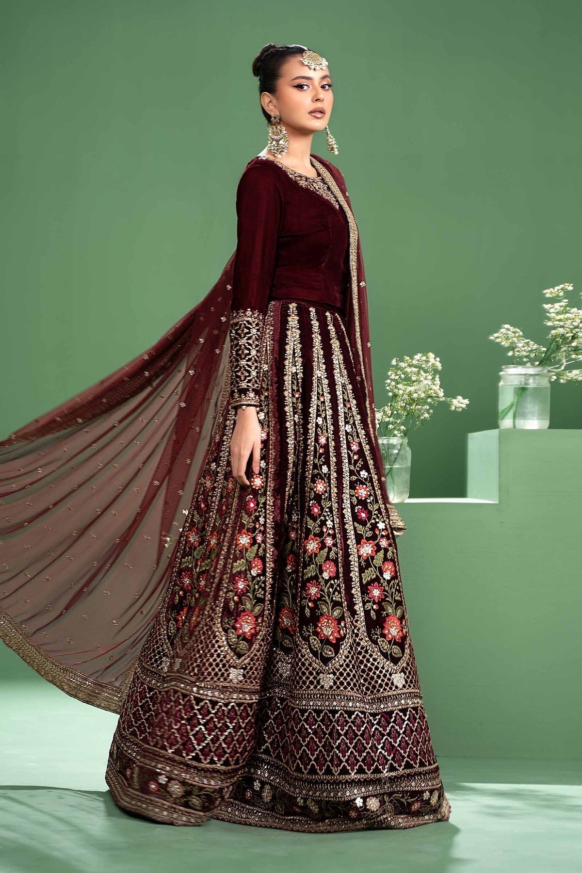 Maria b | Formal Wears | SF-W24-17 - Pakistani Designer Dress - by Maria B | Type: Formal - 100% Original at Saira Sultan