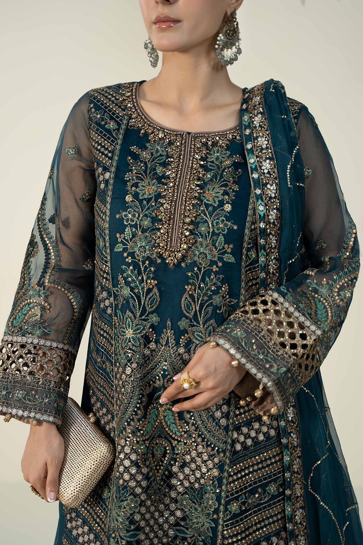 Maria b | Formal Wears | SF-W24-18 - Pakistani Designer Dress - by Maria B | Type: Formal - 100% Original at Saira Sultan