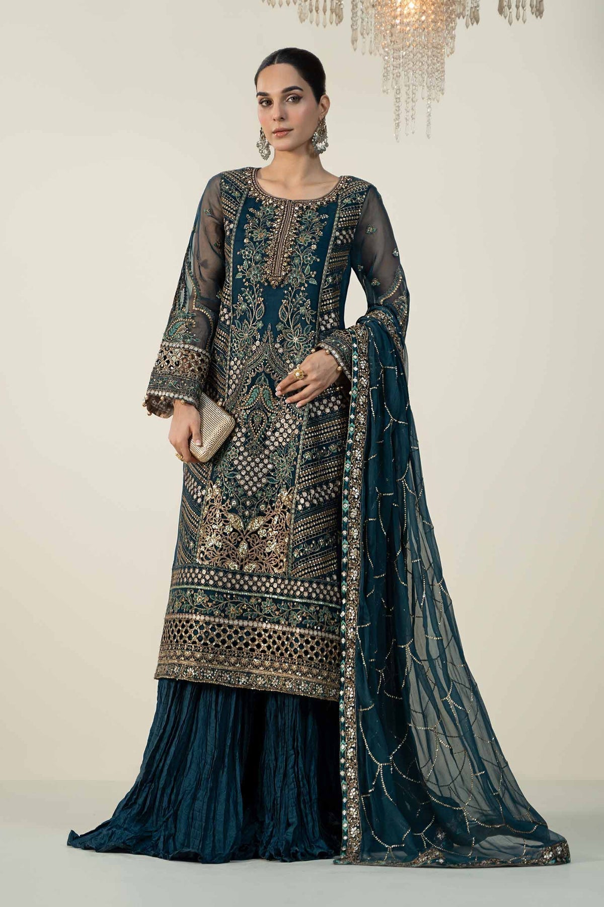 Maria b | Formal Wears | SF-W24-18 - Pakistani Designer Dress - by Maria B | Type: Formal - 100% Original at Saira Sultan