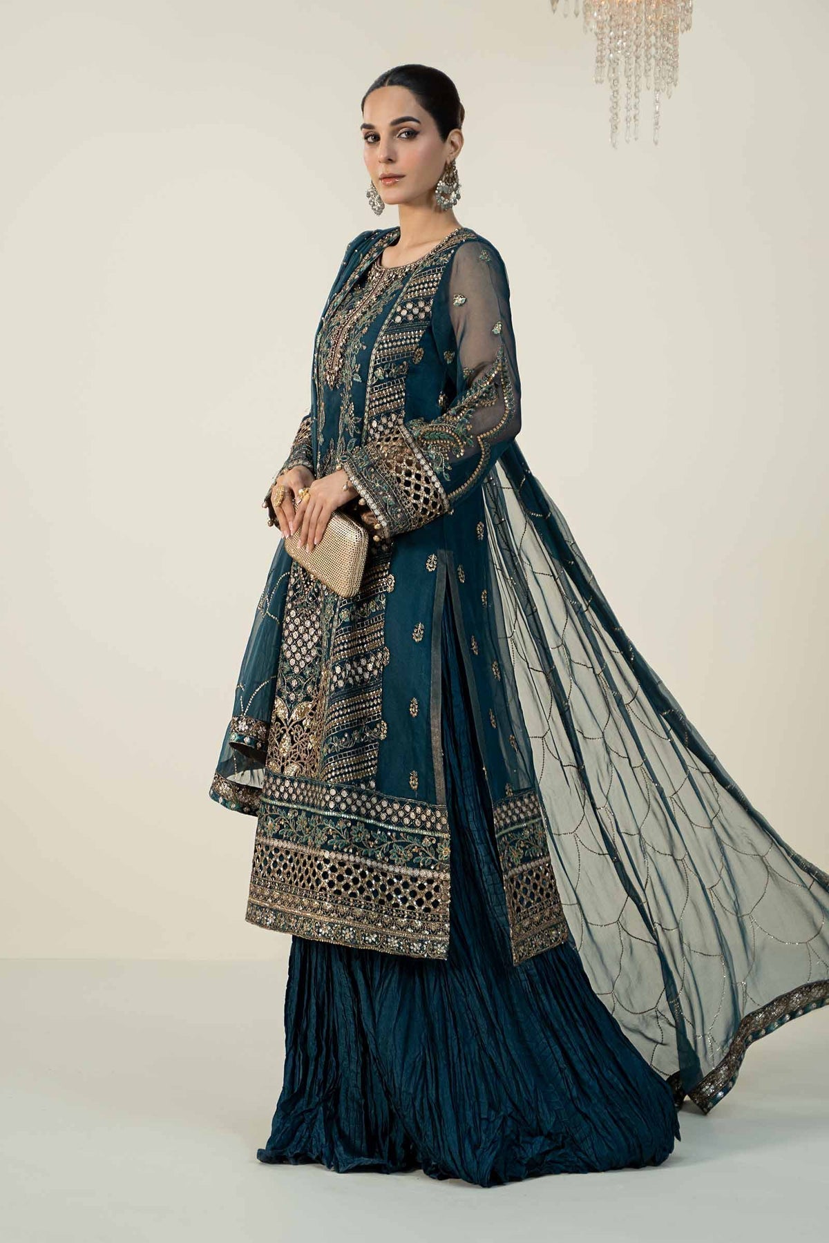 Maria b | Formal Wears | SF-W24-18 - Pakistani Designer Dress - by Maria B | Type: Formal - 100% Original at Saira Sultan