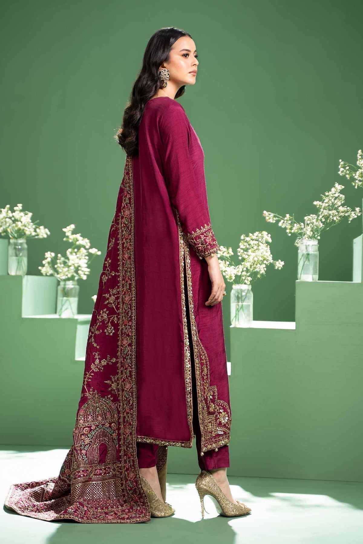 Maria b | Formal Wears | SF-W24-20 - Pakistani Designer Dress - by Maria B | Type: Formal - 100% Original at Saira Sultan