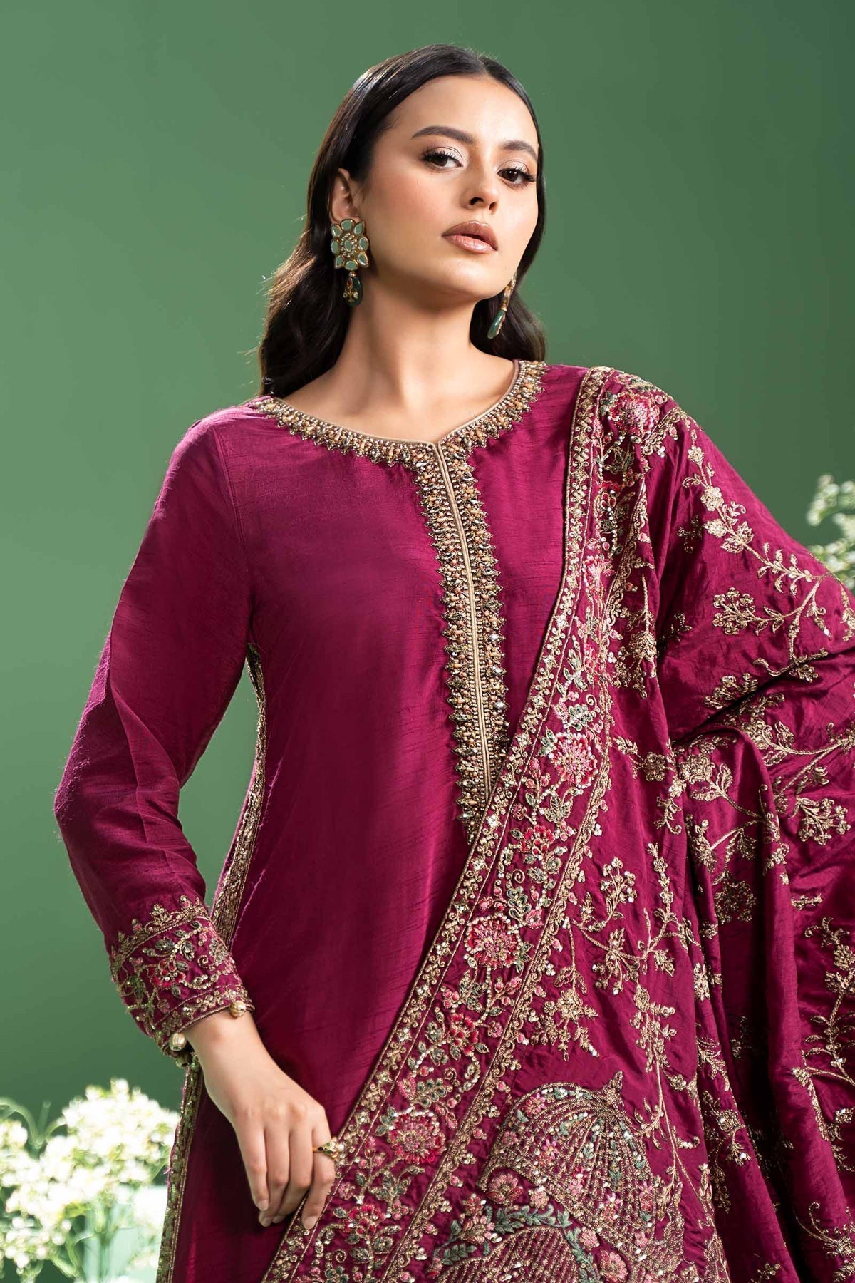 Maria b | Formal Wears | SF-W24-20 - Pakistani Designer Dress - by Maria B | Type: Formal - 100% Original at Saira Sultan