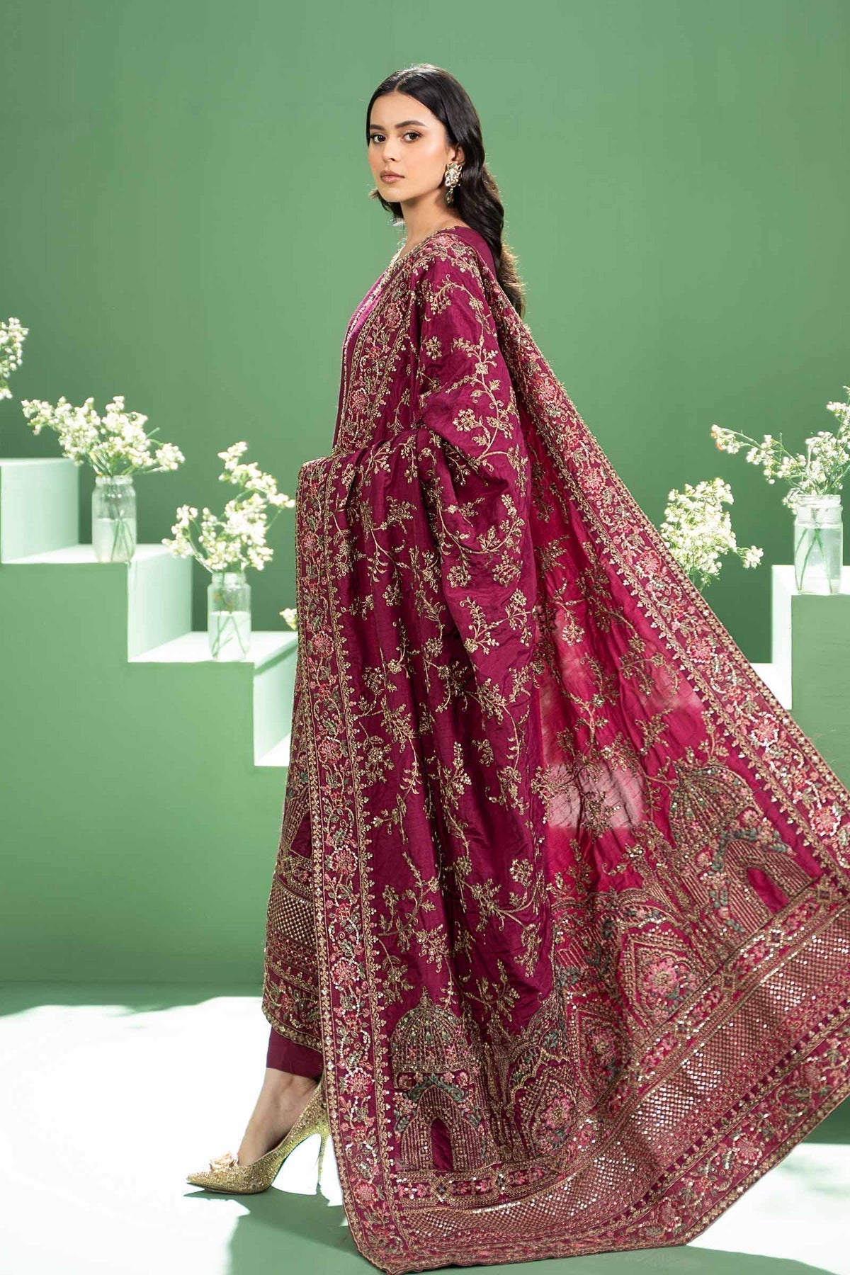 Maria b | Formal Wears | SF-W24-20 - Pakistani Designer Dress - by Maria B | Type: Formal - 100% Original at Saira Sultan
