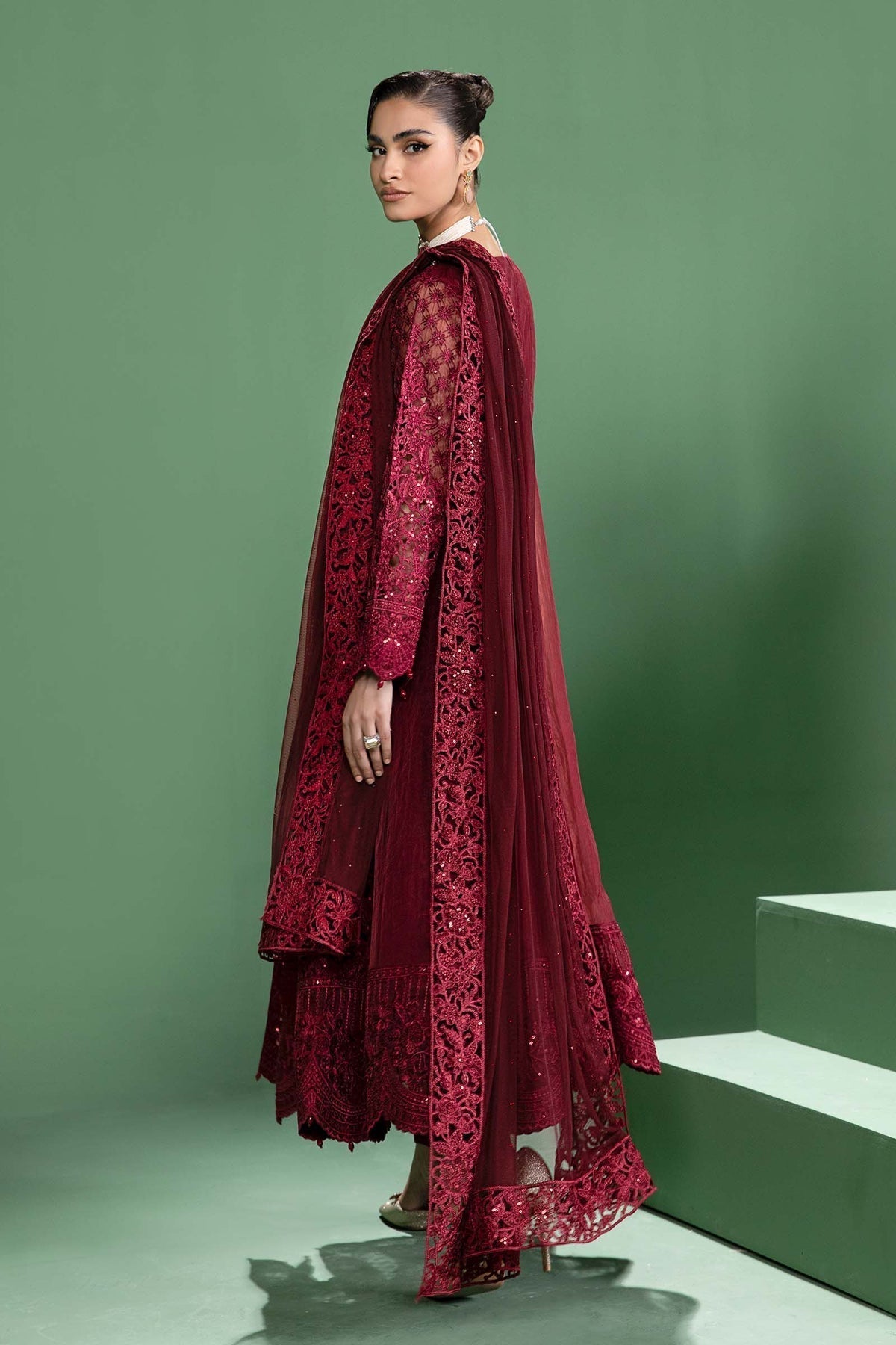 Maria b | Formal Wears | SF-W24-46 - Pakistani Designer Dress - by Maria B | Type: Formal - 100% Original at Saira Sultan