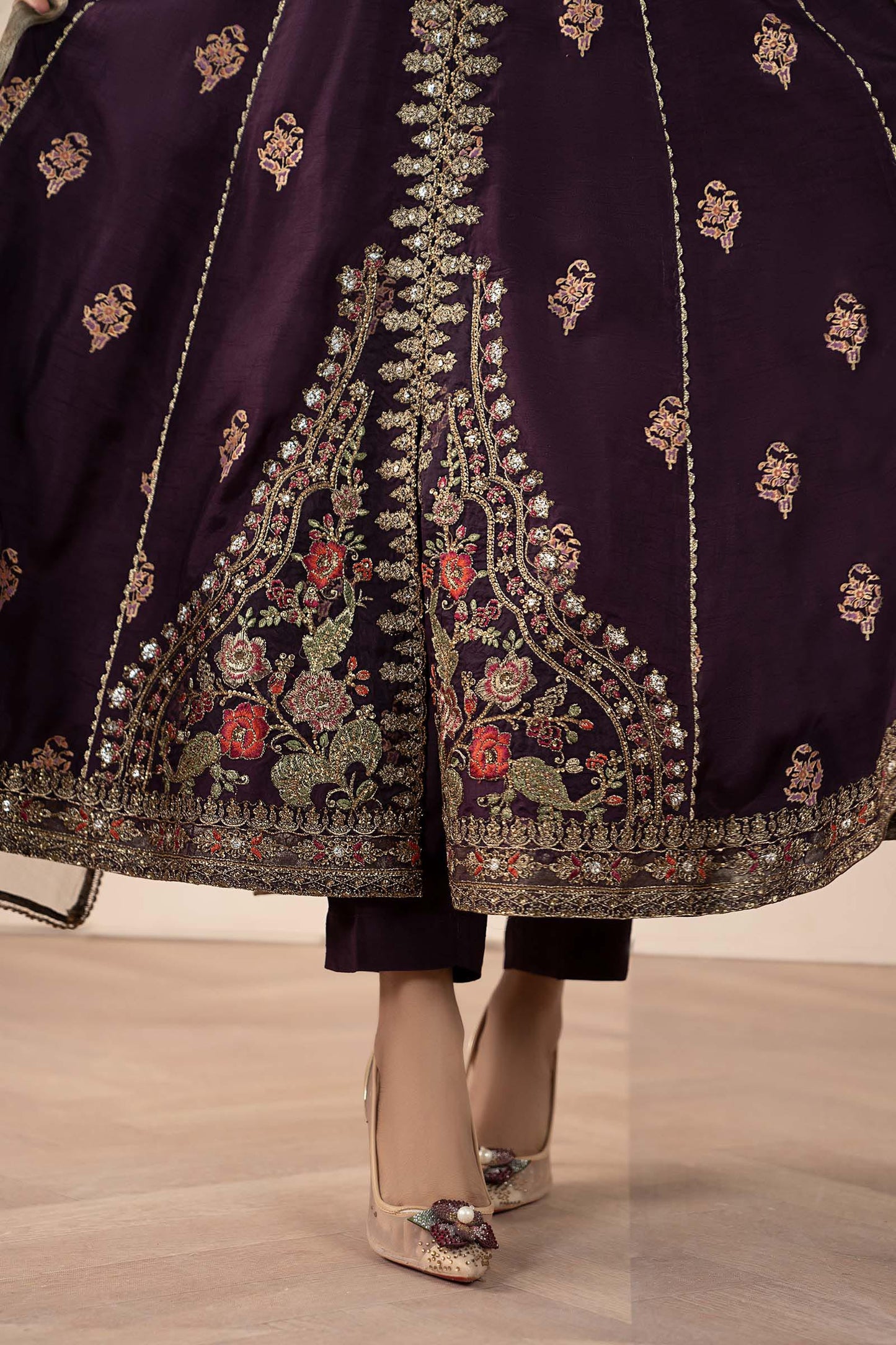 Maria B | Pre fall Dresses | SF-W25-94 P - Pakistani Designer Dress - by Maria B - Type : Ladies Clothes - 100% Original at Saira Sultan