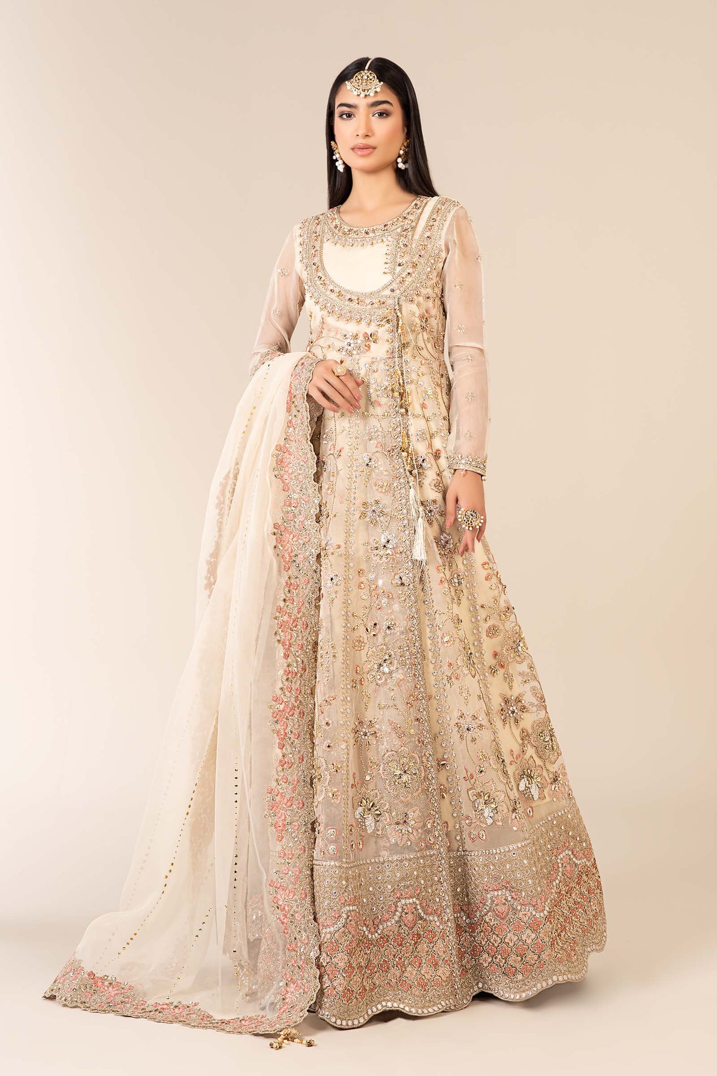 Maria B | Formal Wears | SF-EF25-64 - Pakistani Designer Dress - by Maria B - Type : Ladies Clothes - 100% Original at Saira Sultan
