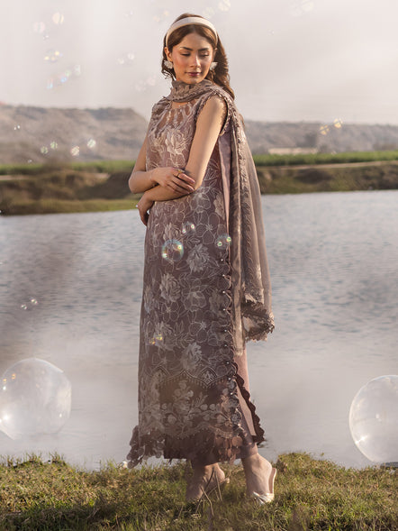 Parishay | Shangrila Summer Edit 25 | SHG - 02 L Taupe Lawn