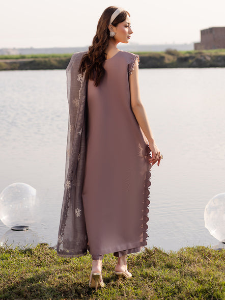 Parishay | Shangrila Summer Edit 25 | SHG - 02 S Taupe Lawn