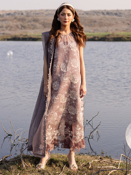 Parishay | Shangrila Summer Edit 25 | SHG - 02 XS Taupe Lawn
