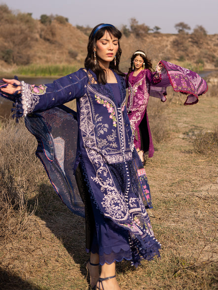 Parishay | Shangrila Summer Edit 25 | SHG - 05 L Dark Purple Lawn