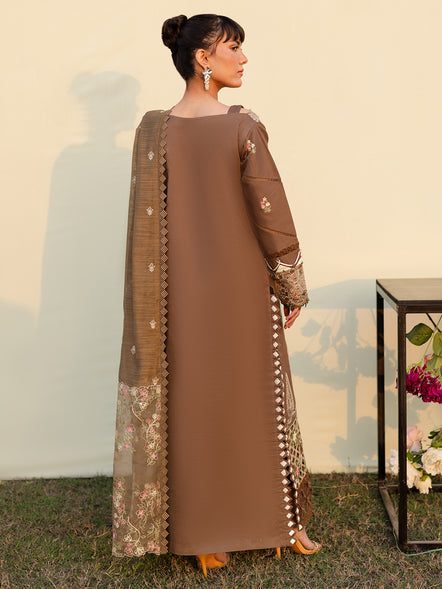 Parishay | Shangrila Summer Edit 25 | SHG - 08 S Mustard Brown Lawn