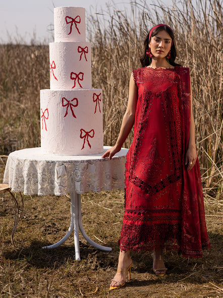 Parishay | Shangrila Summer Edit 25 | SHG - 12 XS Red Lawn