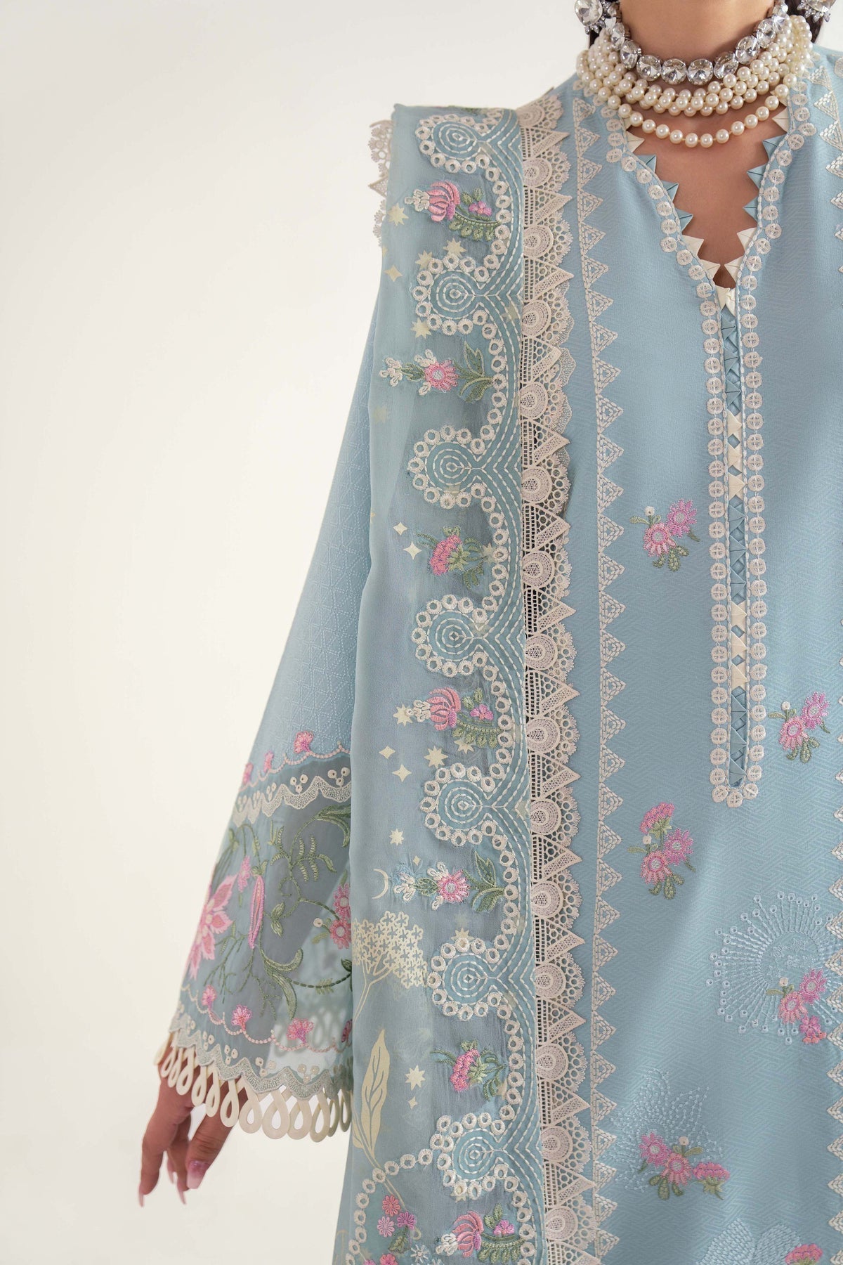 Sable Vogue | Luxury Lawn 25 | SL-06-25-V2 M Light Blue Lawn