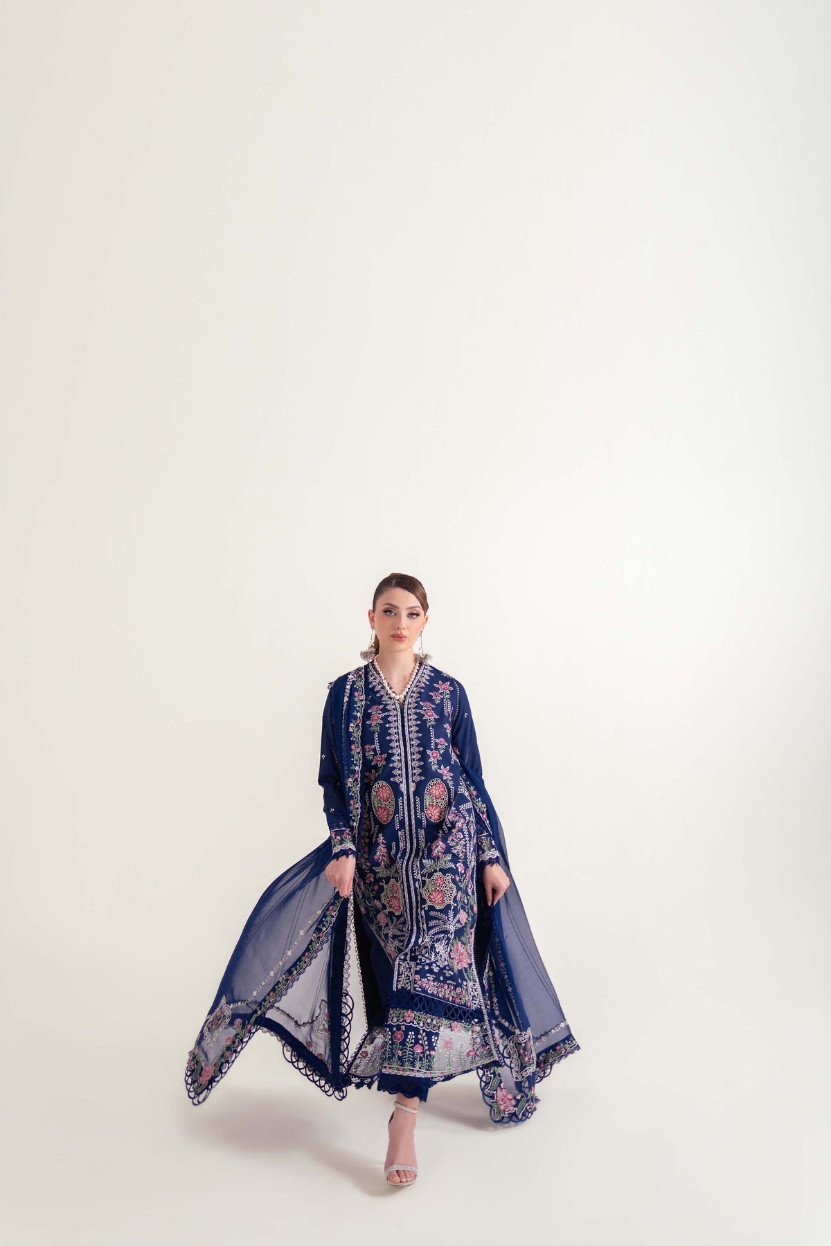 Sable Vogue | Luxury Lawn 25 | SL-07-25-V2 XL Navy Blue Lawn