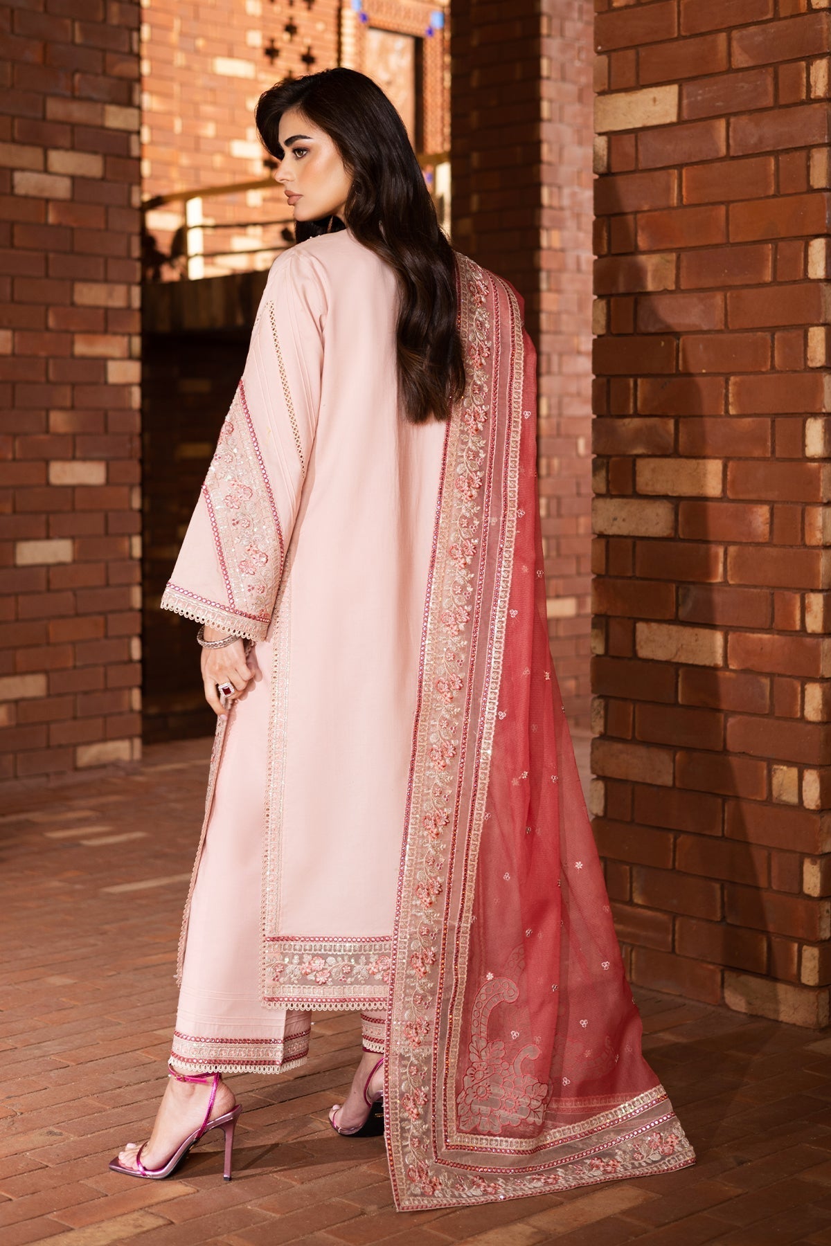 Imrozia Premium | Naya Luxury Eid Edit | SP-49 ZIMAL S Pink Lawn