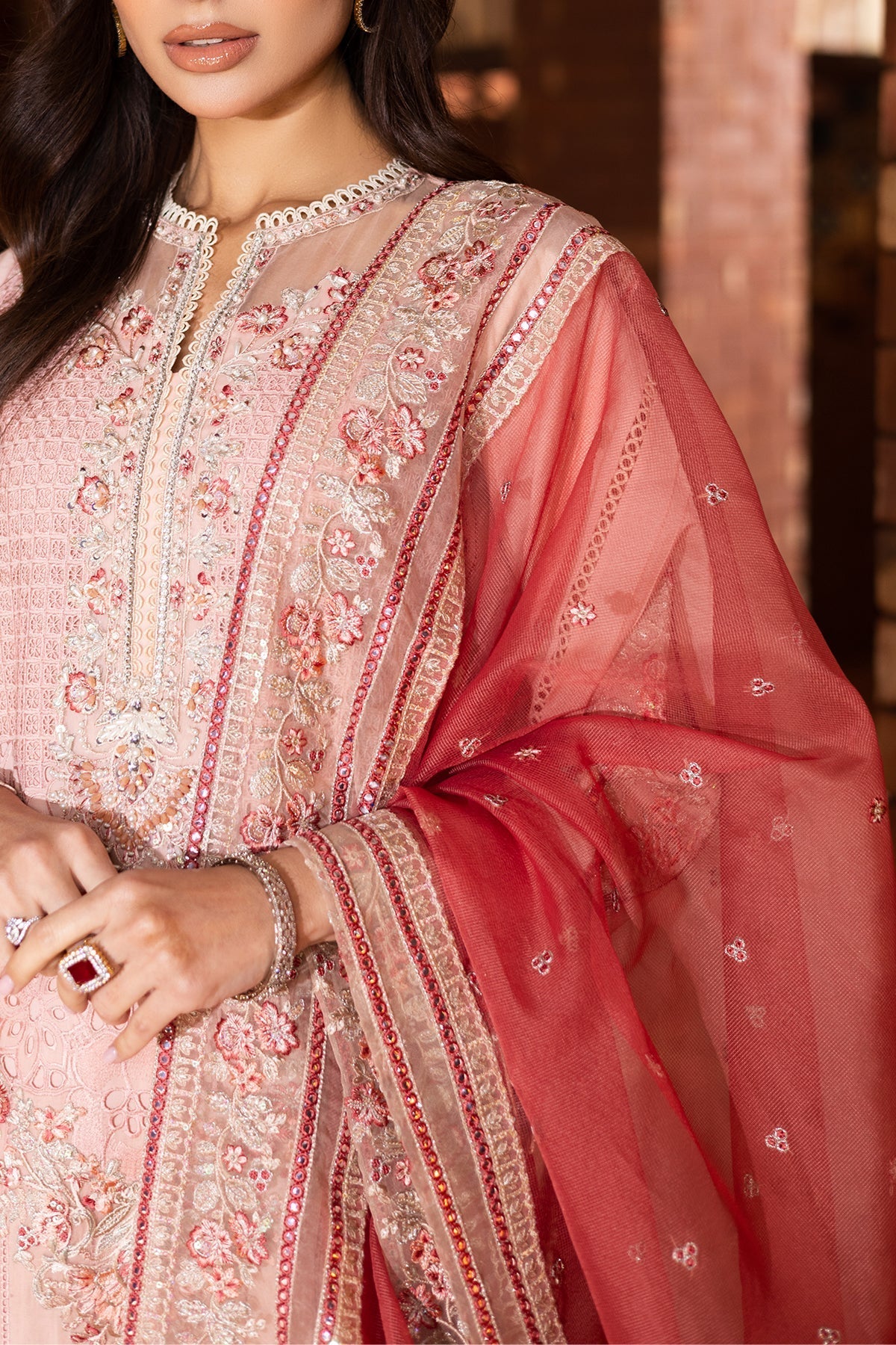 Imrozia Premium | Naya Luxury Eid Edit | SP-49 ZIMAL M Pink Lawn