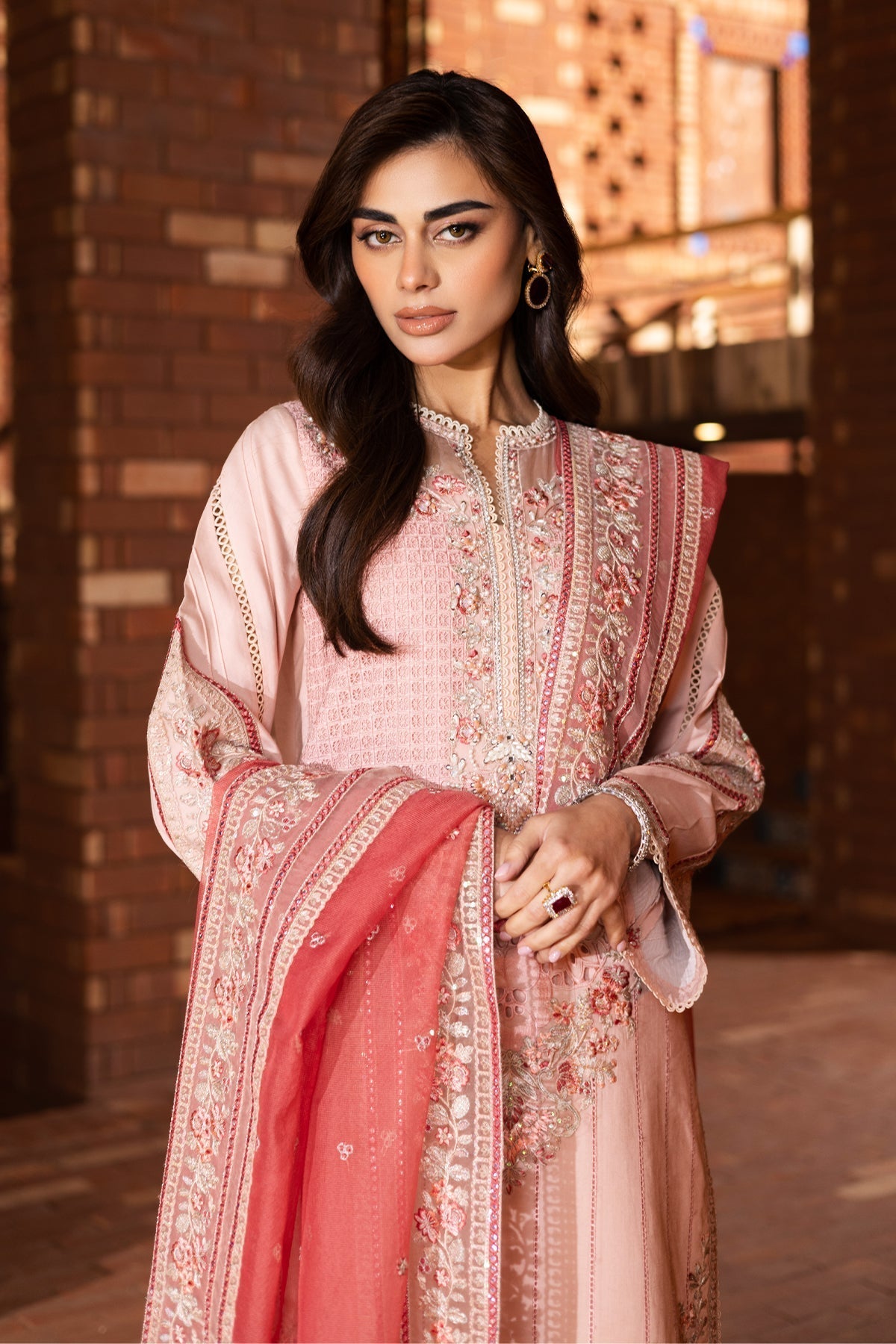 Imrozia Premium | Naya Luxury Eid Edit | SP-49 ZIMAL L Pink Lawn