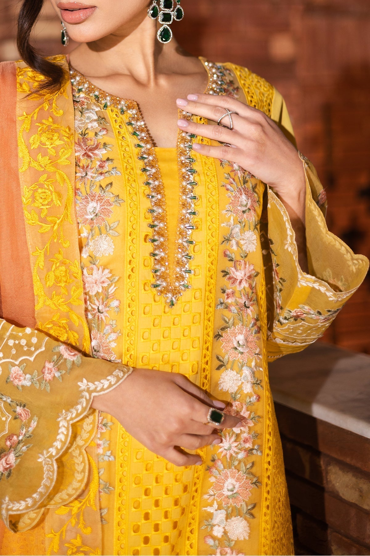 Imrozia Premium | Naya Luxury Eid Edit | SP-52 WANIA L Pale Yellow Lawn