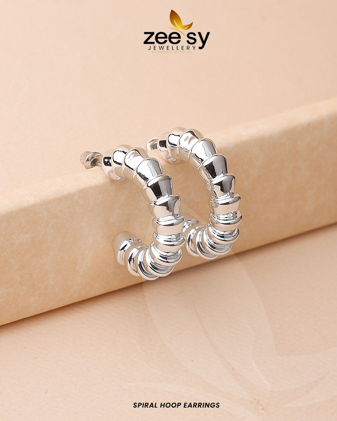 Spiral Hoop Earrings