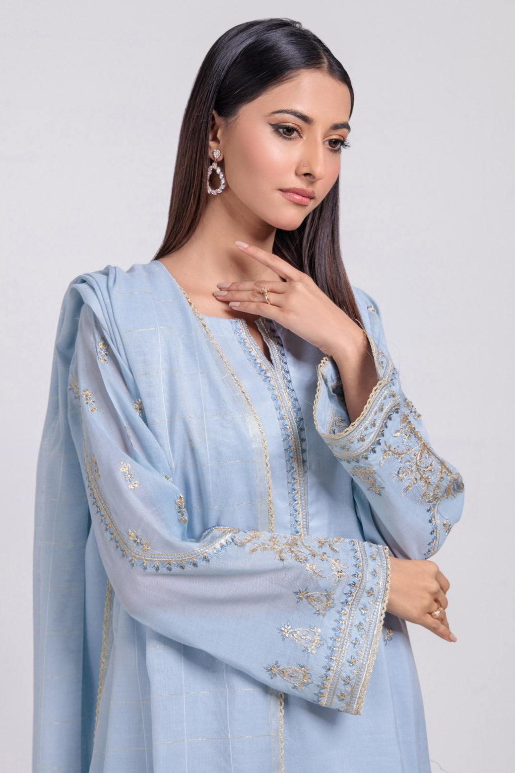 Bonanza Satrangi | P Blue Fancy 3 Piece (SS5243P50) 10 Blue