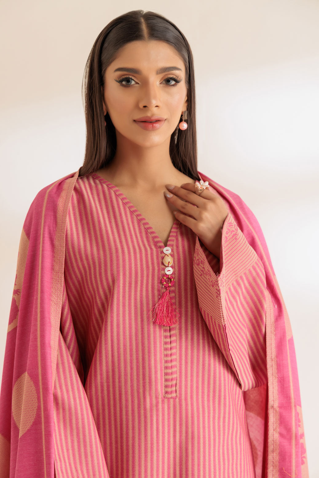 Bonanza Satrangi | Pink Jacquard 2 Piece (SS6242P35) 8 Pink