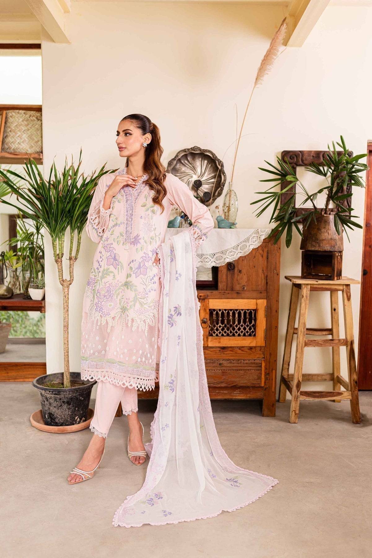 Sable Vogue | Shiree Lawn 24 | Rose Garden - Pakistani Designer Dress - by Sable Vogue | Type: Luxury - 100% Original at Saira Sultan