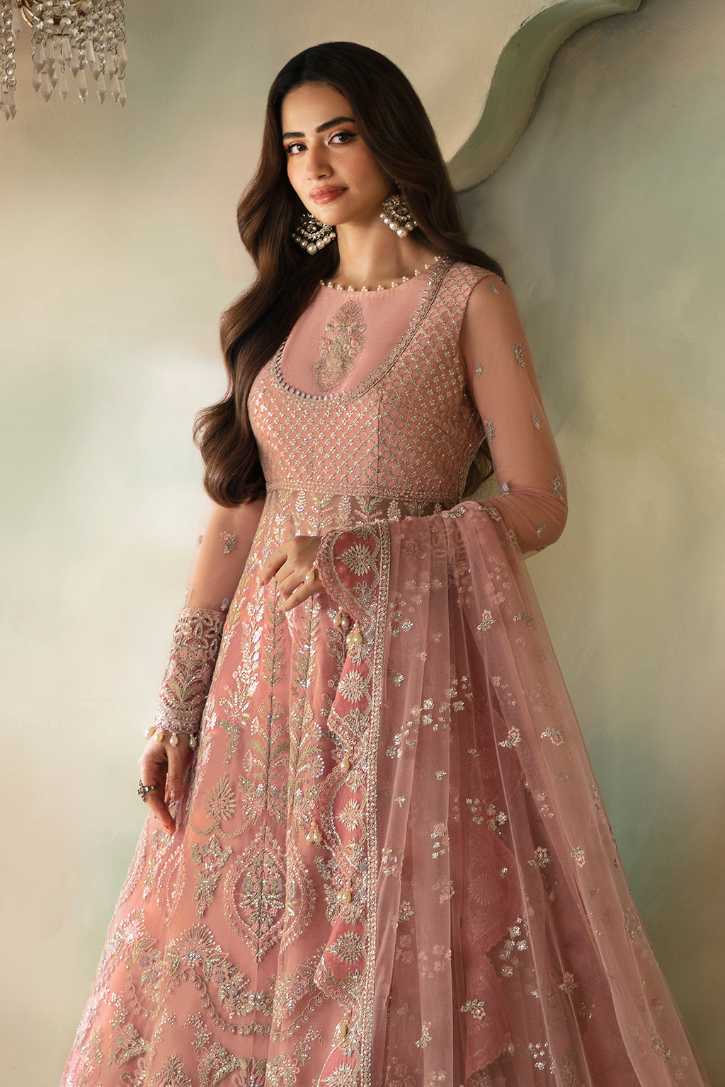 Saad Shaikh | Elana Wedding Formals | Aurelia M Pink Net