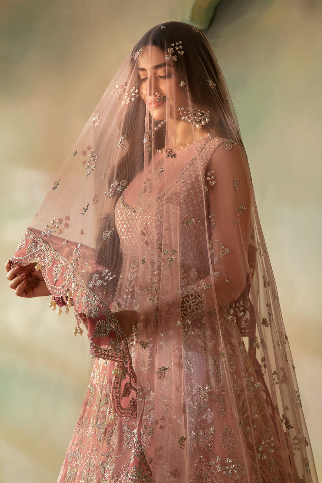 Saad Shaikh | Elana Wedding Formals | Aurelia XL Pink Net
