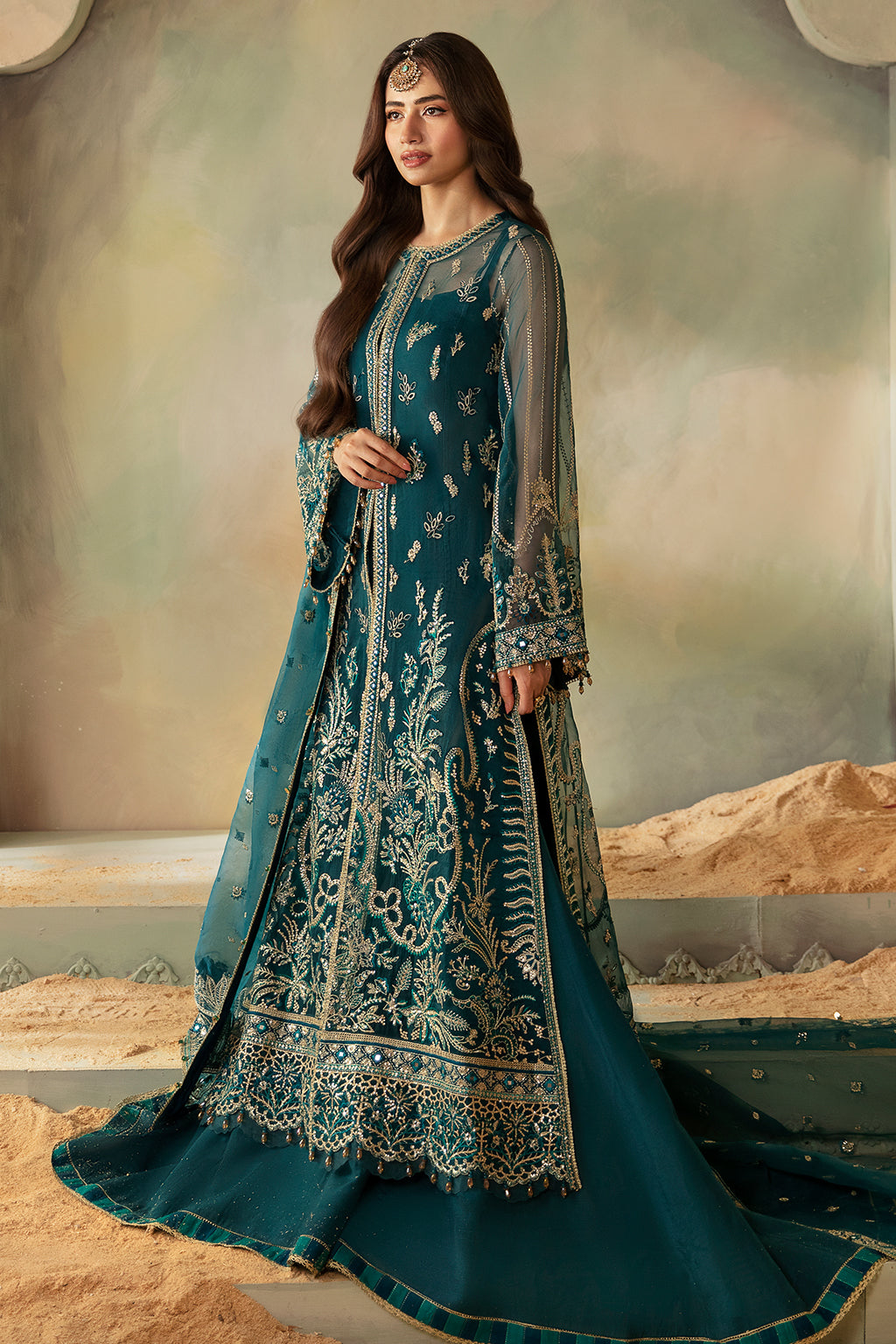 Saad Shaikh | Elana Wedding Formals | Soraya XL Zinc Organza