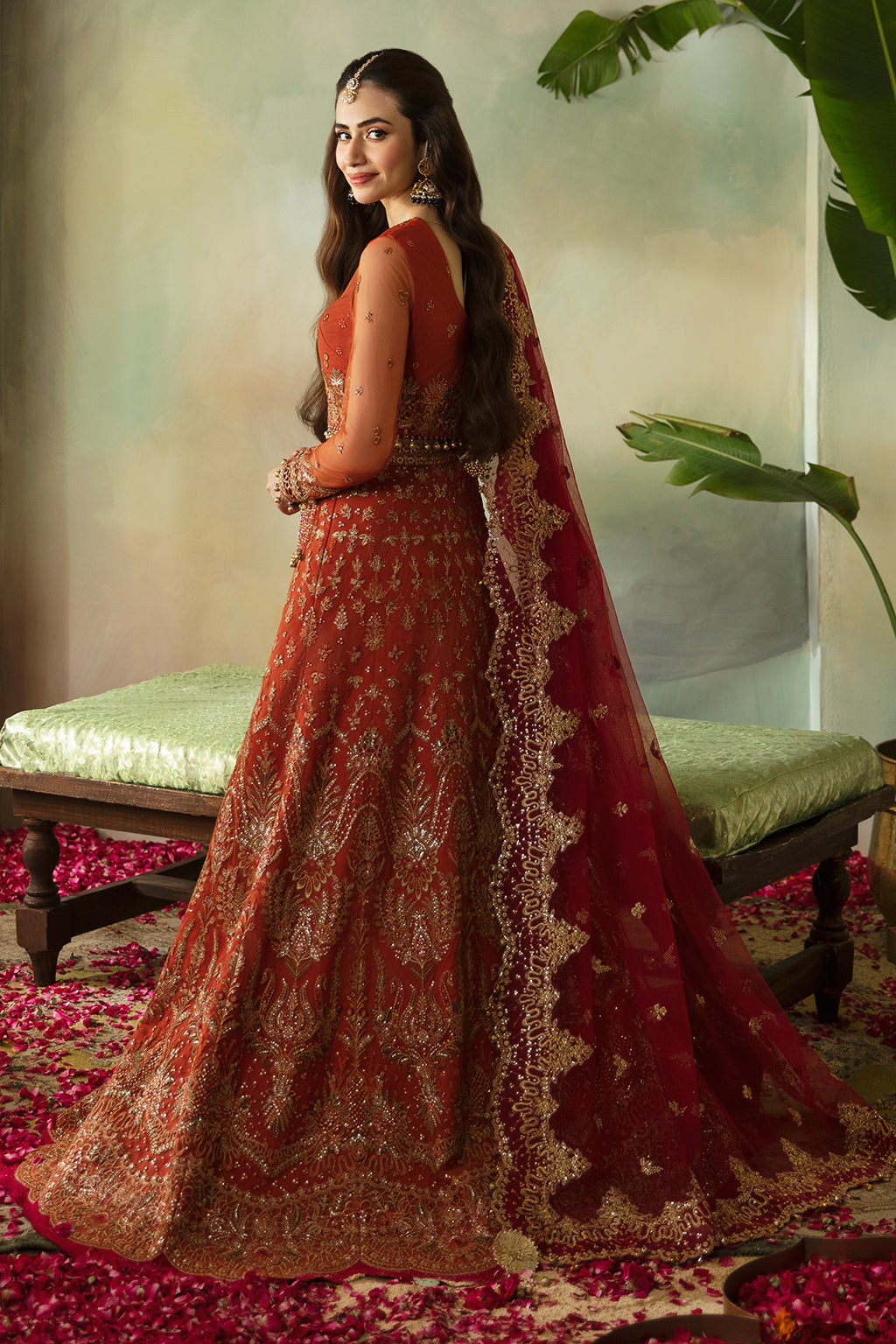 Saad Shaikh | Elana Wedding Formals |Raniya S Rust Net