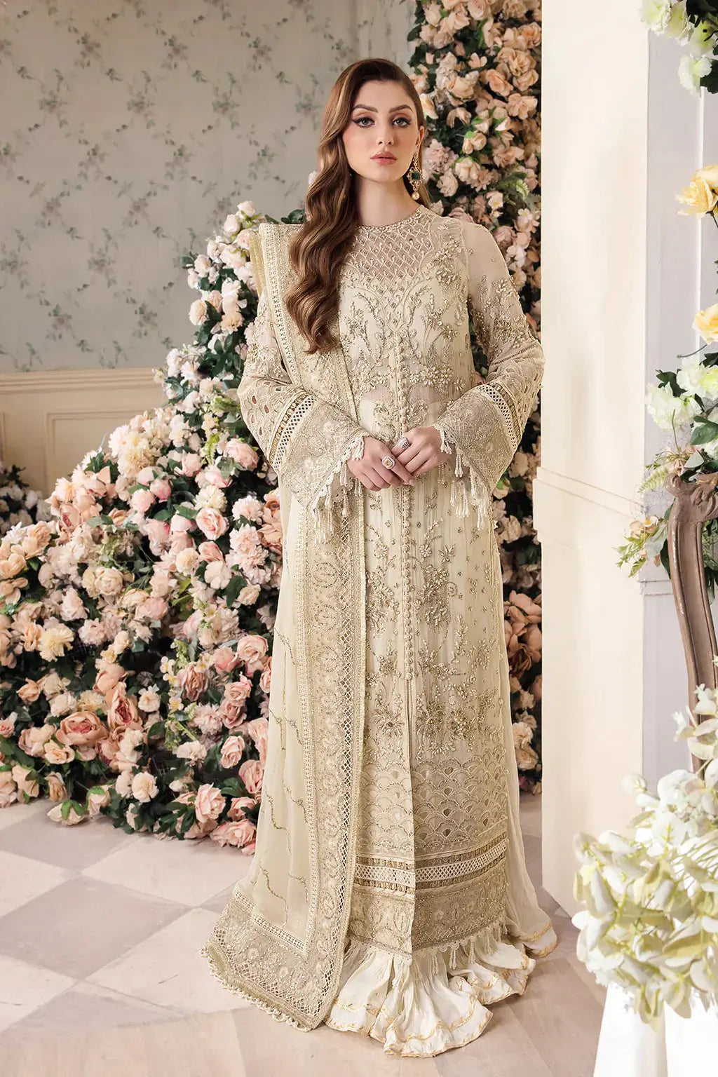 Saad Shaikh | Panache Luxury Chiffon 24 | Noor e Jaan - Pakistani Designer Dress - by Saad Shaikh | Type: Bridal - 100% Original at Saira Sultan