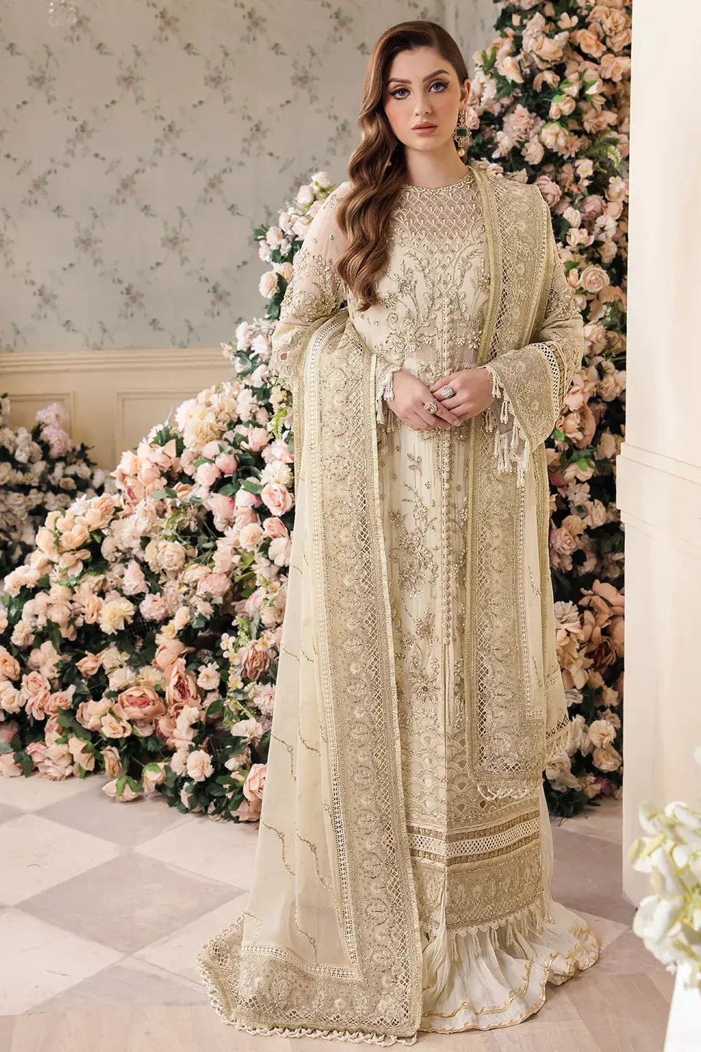 Saad Shaikh | Panache Luxury Chiffon 24 | Noor e Jaan - Pakistani Designer Dress - by Saad Shaikh | Type: Bridal - 100% Original at Saira Sultan