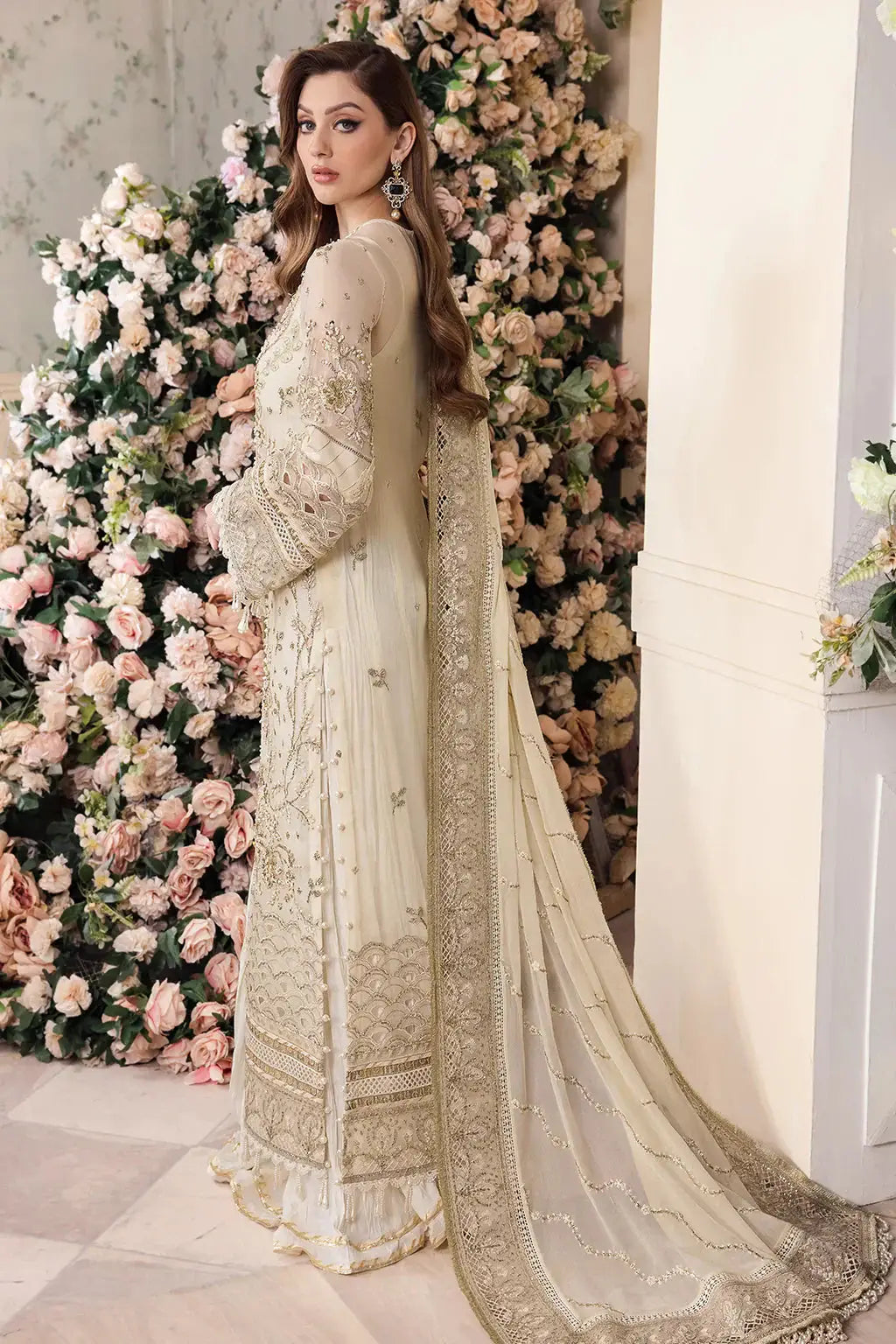 Saad Shaikh | Panache Luxury Chiffon 24 | Noor e Jaan - Pakistani Designer Dress - by Saad Shaikh | Type: Bridal - 100% Original at Saira Sultan