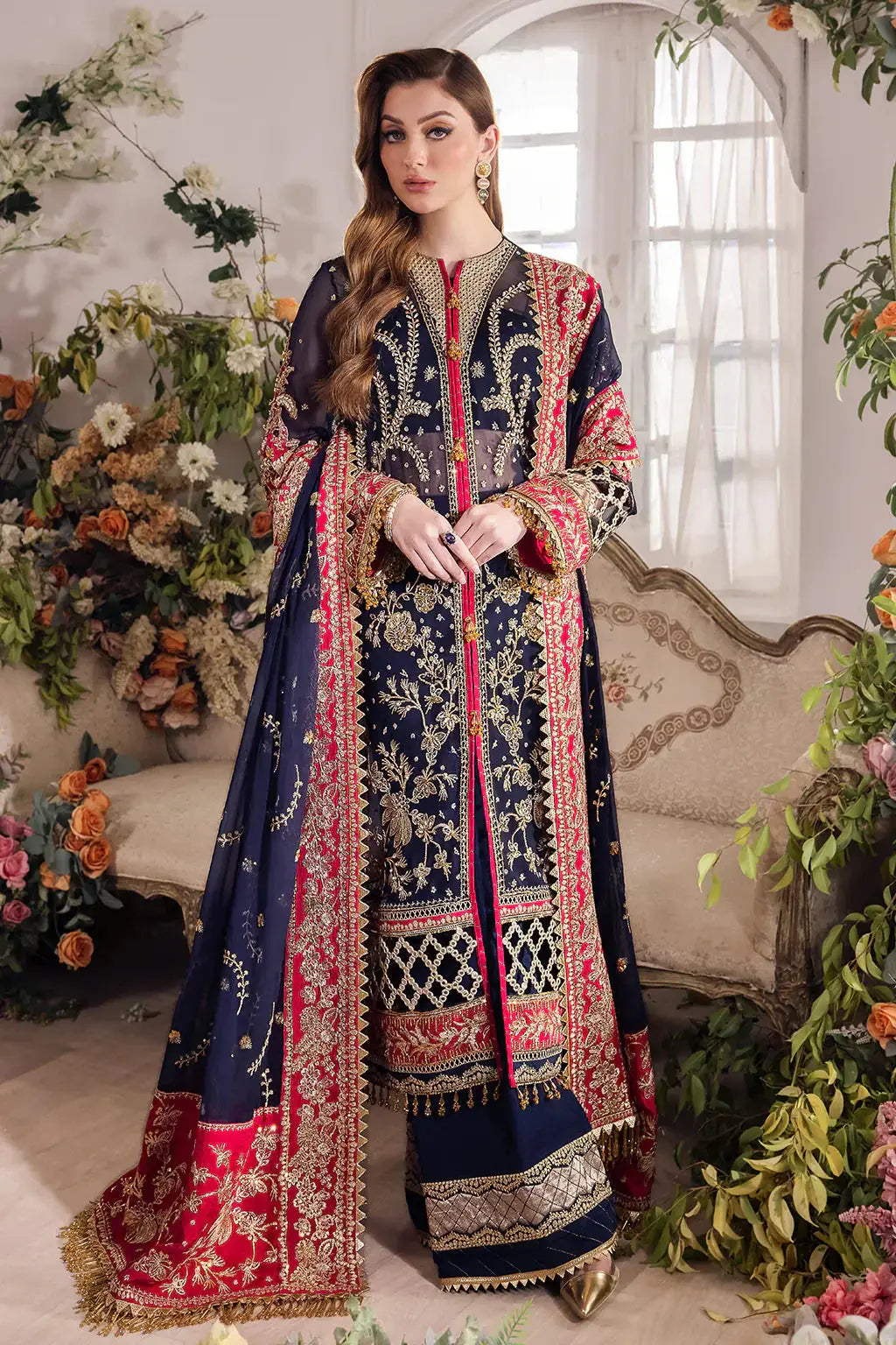 Saad Shaikh | Panache Luxury Chiffon 24 | Zofiya - Pakistani Designer Dress - by Saad Shaikh | Type: Bridal - 100% Original at Saira Sultan