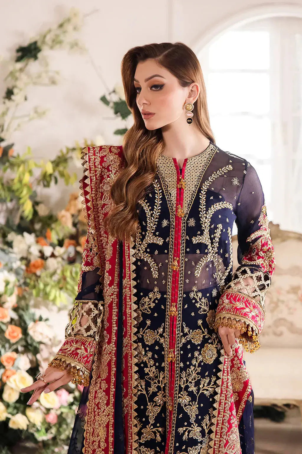 Saad Shaikh | Panache Luxury Chiffon 24 | Zofiya - Pakistani Designer Dress - by Saad Shaikh | Type: Bridal - 100% Original at Saira Sultan