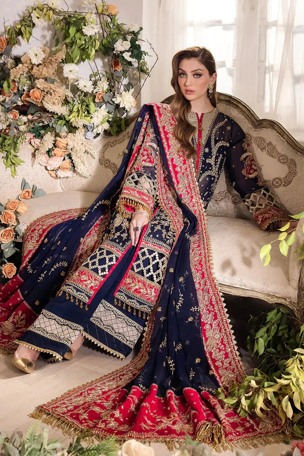 Saad Shaikh | Panache Luxury Chiffon 24 | Zofiya - Pakistani Designer Dress - by Saad Shaikh | Type: Bridal - 100% Original at Saira Sultan