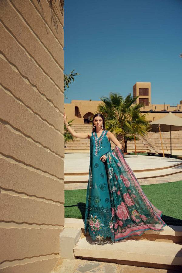 Noor by Saadia Asad | Eid Laserkari Lawn 24 | D4 - Pakistani Designer Dress - by Noor by Saadia Asad | Type: Luxury - 100% Original at Saira Sultan