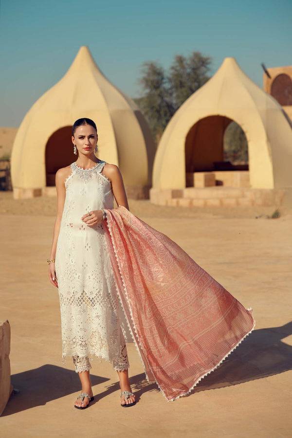 Noor by Saadia Asad | Eid Laserkari Lawn 24 | D7 - Pakistani Designer Dress - by Noor by Saadia Asad | Type: - 100% Original at Saira Sultan
