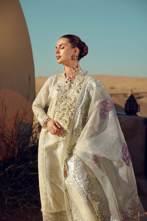 Noor by Saadia Asad | Eid Laserkari Lawn 24 | D2 - Pakistani Designer Dress - by Noor by Saadia Asad | Type: Luxury - 100% Original at Saira Sultan
